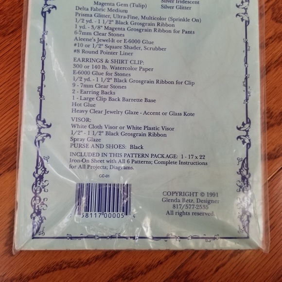 4 TRANSFERS Easy Iron on transfers pattern craft kits - Picture 8 of 8